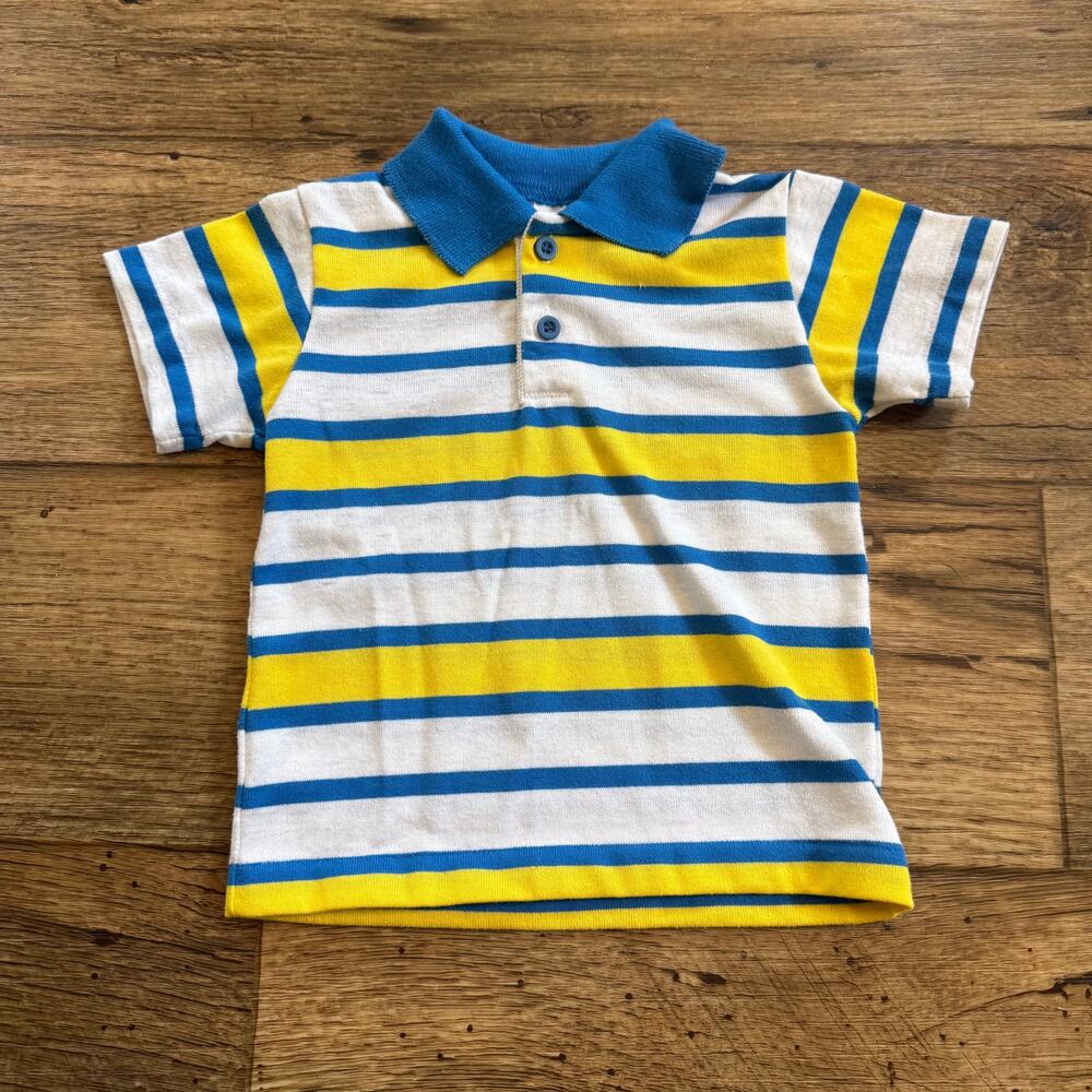 Vintage 80s Healthtex Striped Polo Shirt